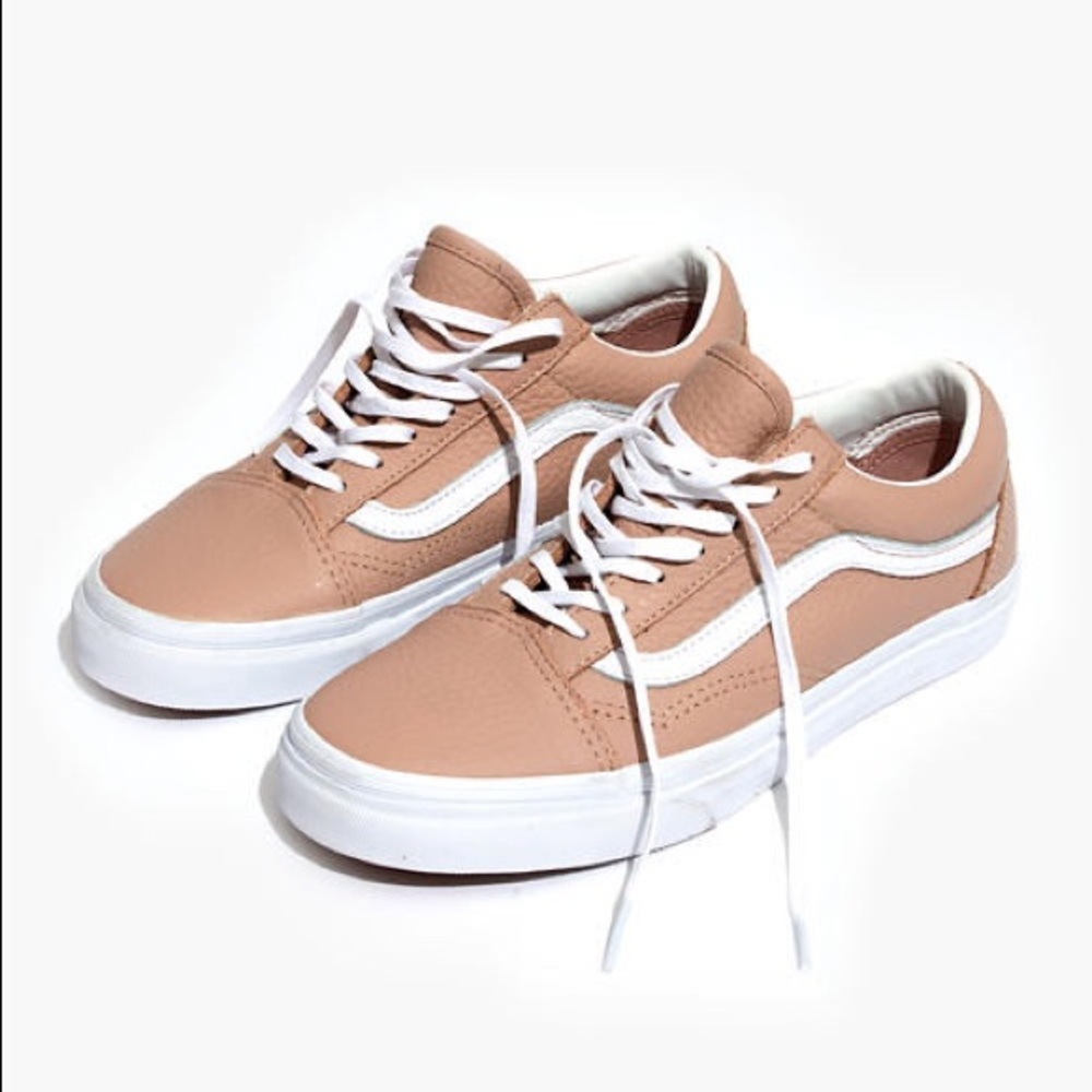Vans Old Skool Sneakers - Blush Leather - 8.5